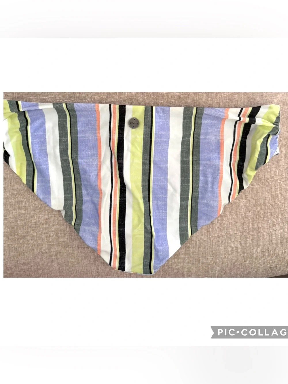 NWT Prana Marta Bikini Bottom XL Morning Glory Stripe Full Coverage